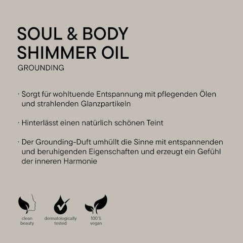 Soul & Body Shimmer Oil Grounding 100 ml